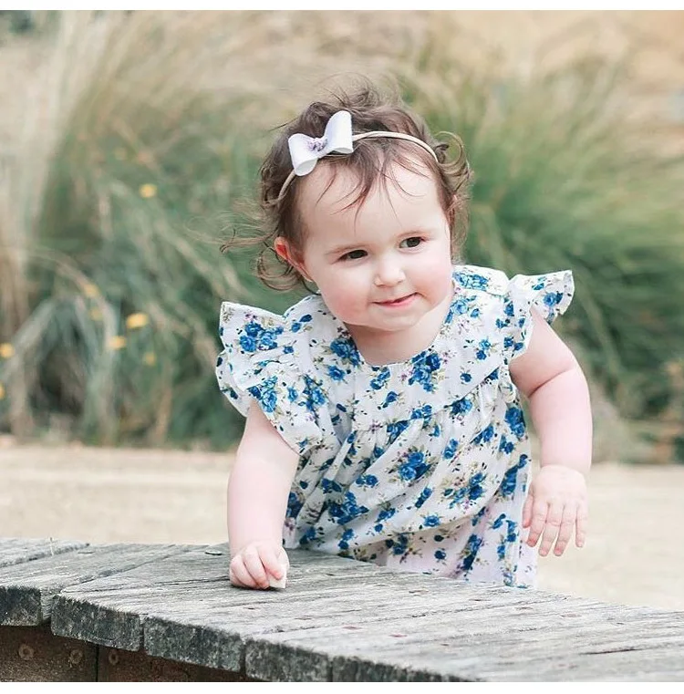Mother nest  2018 Summer New Girls Flower Puff Sleeves Dress Cotton Children Kids Clothes Toddler Baby Birthday Kids Dresses (24)