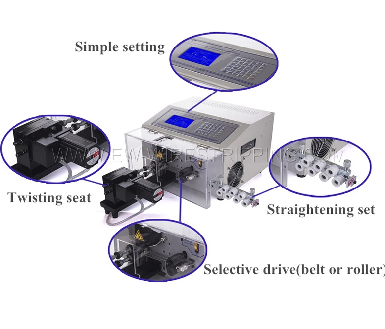 EW-07B компьютерный провод зачистки и крутильная машина