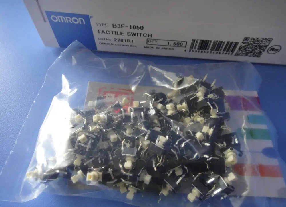 

Free Delivery.New original key switch B3F-1050 touch switch 100 a pack