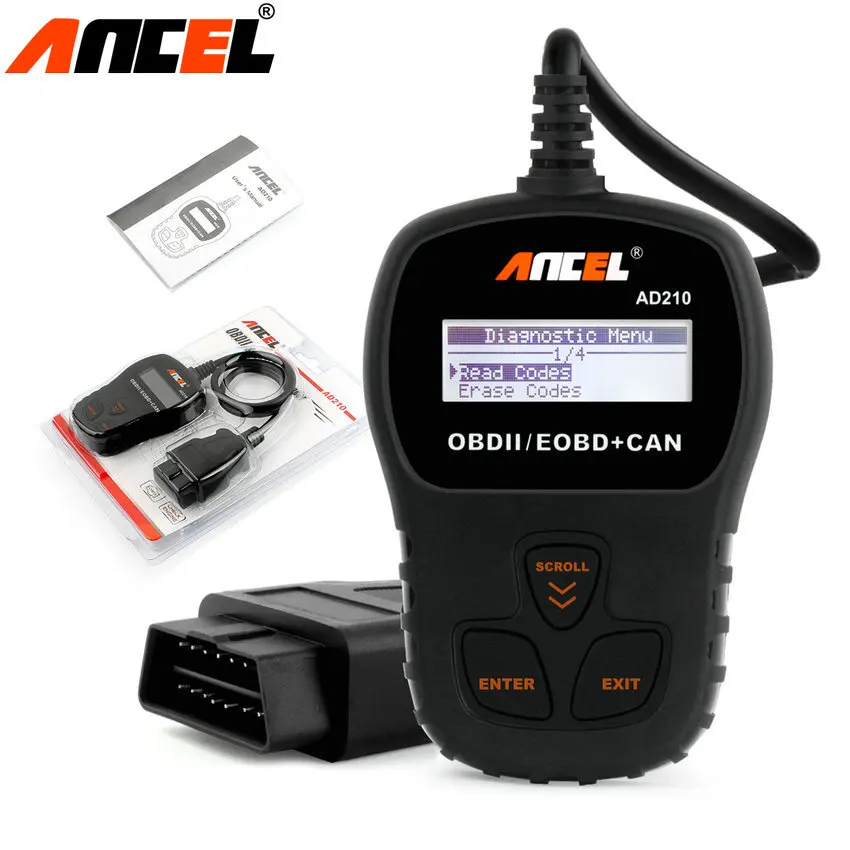 Цена за Новый MINI OBD2 EOBD CAN CODE Reader Ансель D210 Анализатор Двигателя Авто Scan Tool Автомобильная Сканер AD210 Диагностический инструмент Цена за Новый MINI OBD2 EOBD CAN CODE Reader Ансель D210 Анализатор Двигателя Авто Scan Tool Автомобильная Сканер AD210 Диагностический инструмент