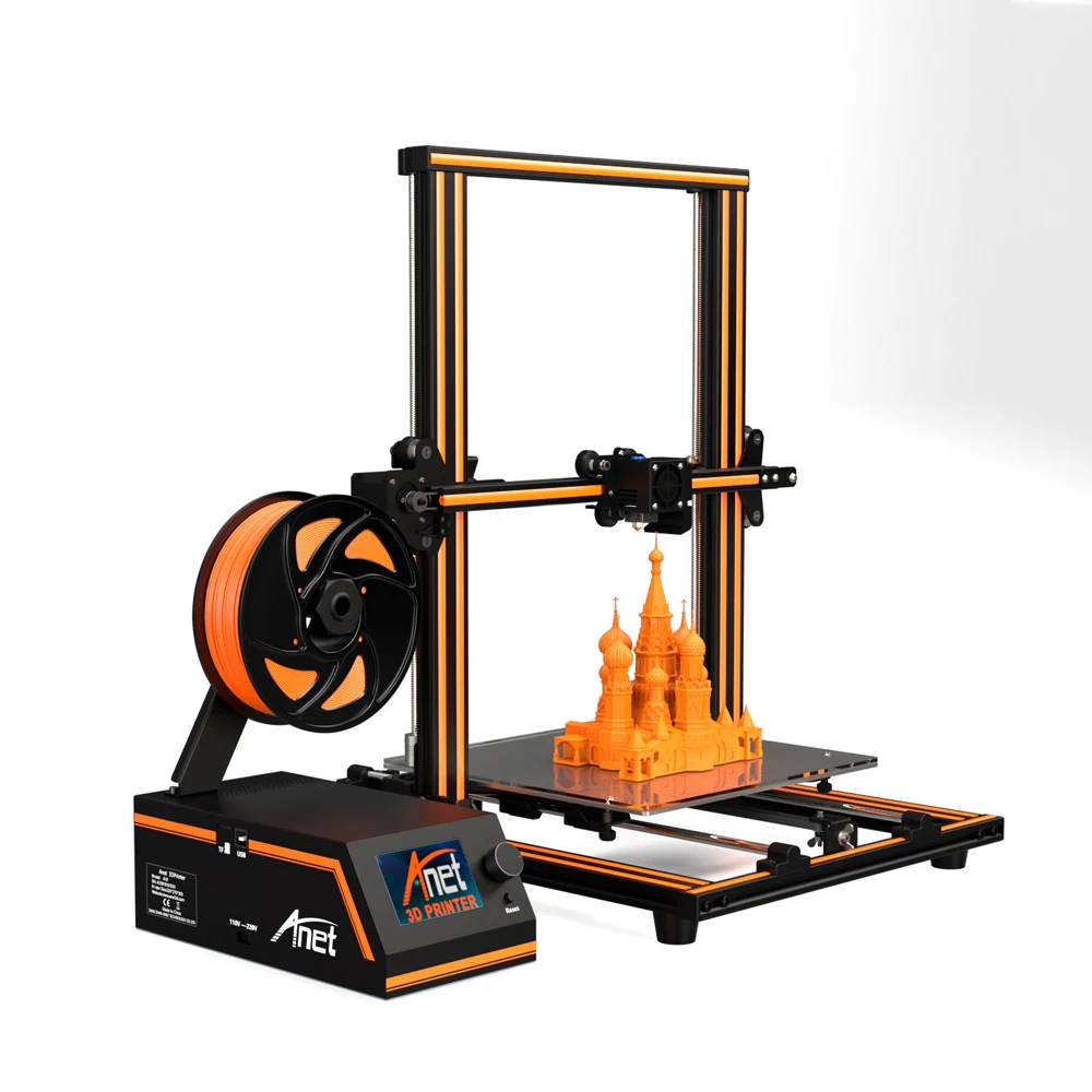 Impresora Anet E12 E16 3D preensamblar boquilla de extrusión DIY de alta precisión Reprap Prusa i3 3D Impresora con 10m filamento Impresora 3D - 6
