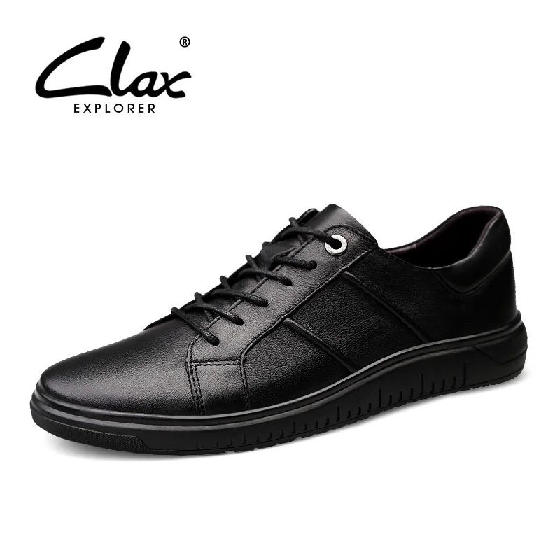 

CLAX Men's Shoes Genuine Leather Casual Shoe Male Leather Sneakers Spring Autumn Walking Footwear Fashion Leather Shoe Soft