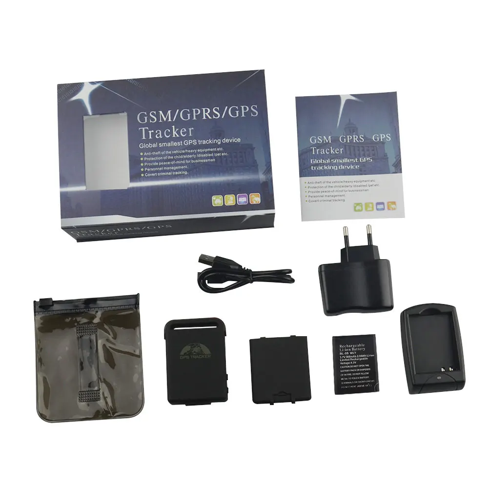 Мини GPS GSM GPRS трекер для автомобиля мотоцикла 102B TK102B SOS сигнализация Магнитный