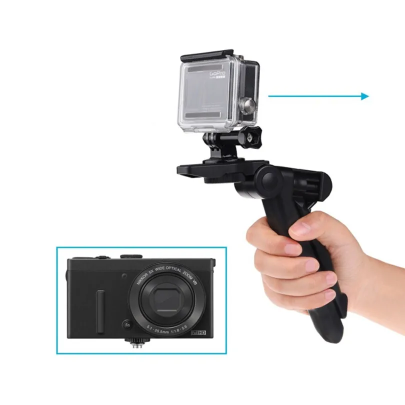 2в1 пистолет рукоятка и Настольный Штатив для GoPro Hero 6 5 4 Hero 3+ 3 2 1 и других цифровых камер с подключением штатива