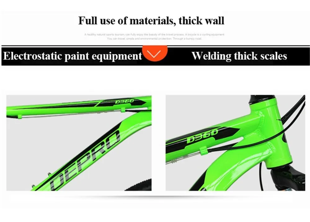 Flash Deal Mountain Bike Aluminum Alloy 21 speed Dual Disc Brakes 26 inch Variable Speed Drive Bicycle Men & Women Students Cycling Bicicle 9