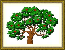 Geld baum Chinesische stil Malen Gezählt oder Stampted Kreuzstich 11CT 14CT Stickpackungen für Stickerei Hand hot