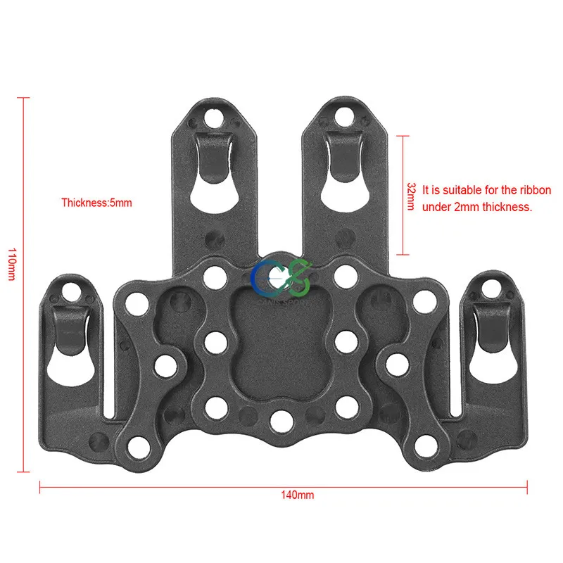 Molle S T R I K E скоростной зажим платформа для крепления на рельсах обеих рук