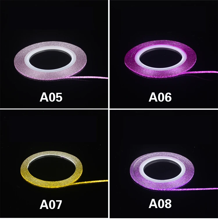 Горячая 1 шт. 1 мм/2 мм/4 мм скраб металлический золотой серебряный ноготь Чередование Лента линия DIY клей для накладных ногтей Наклейка для украшения ногтей инструмент для укладки