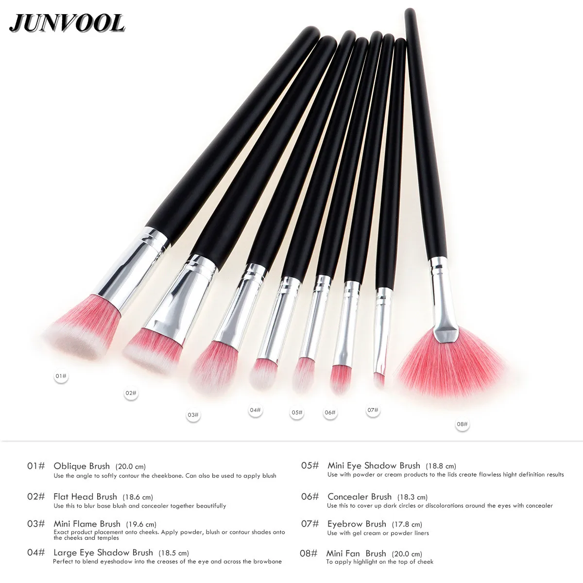 Beauty Cosmetic Fan Brush 8 шт. пудра тональный крем для лица консилер румяна макияжа набор