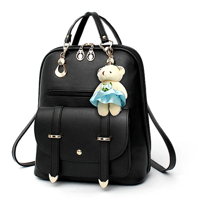 Fashion Small Women Backpack Female School Bags for Teenage Girls Mini Pu Leather Bookbag 2019 ...