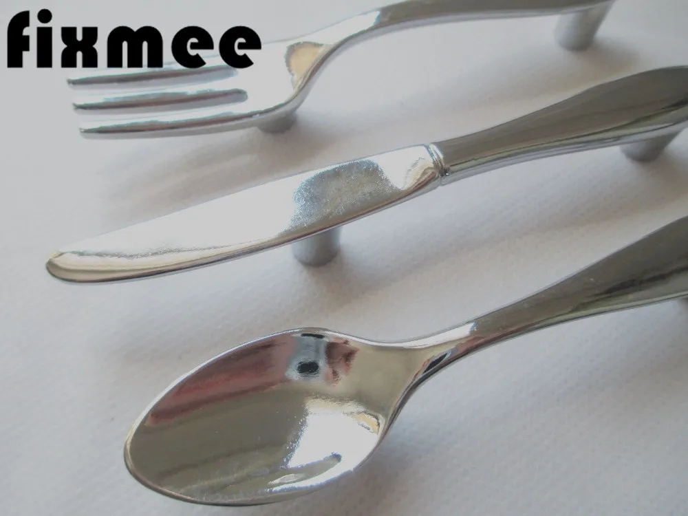 Fixmee 1 шт. креативная ложка нож вилка кухонный шкаф шкафчики ящик ручка ручки 76 мм