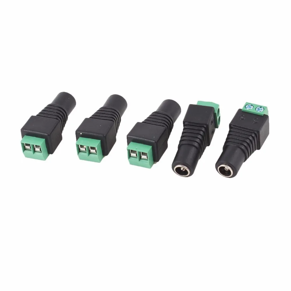 

2.1mm X 5.5mm DC Power Female Jack Adapter Cable Plug Connector Screw Fastening Type DC Power Plug Connector For CCTV