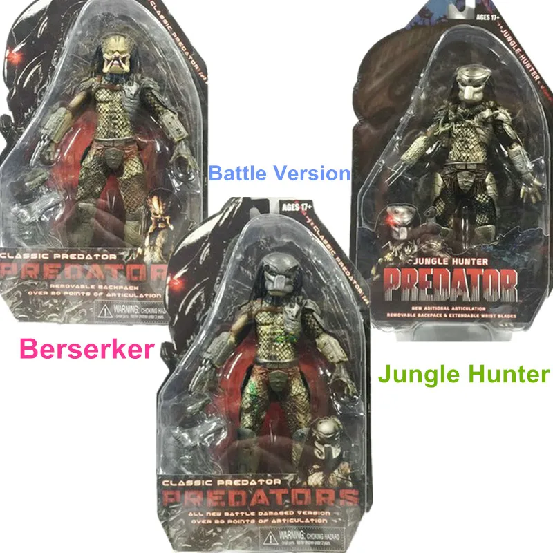 NECA классическая фигура хищника берсеркер битва Версия Охотник на джунгли хищник