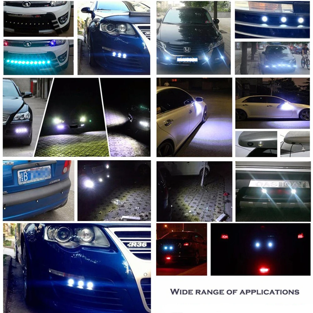Safego 2 шт. светодиодный задний светильник, орлиные глаза, автомобильные лампы 23 мм, диаметр-метр, подходит для автомобилей, Лучший светодиодный задний светильник, орлиные глаза, светодиодный светильник s