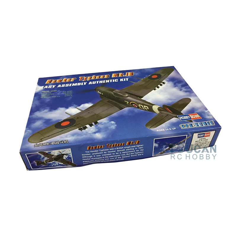 

Trumpeter 80232 1/72 Scale Hawker Typhoon Fighter Mk.IB Bomber Static Model