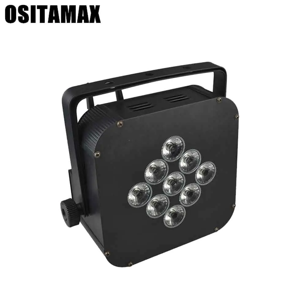 Professional Led uplights par can 9pcs 6 in 1 power battery par light