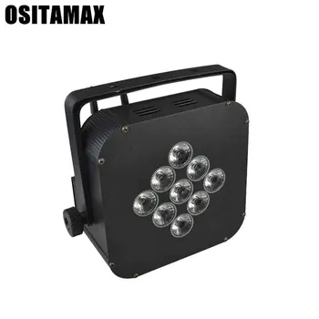 

Professional Led uplights par can 9pcs 6 in 1 power battery par light wireless led flat for DJ Disco Party KTV