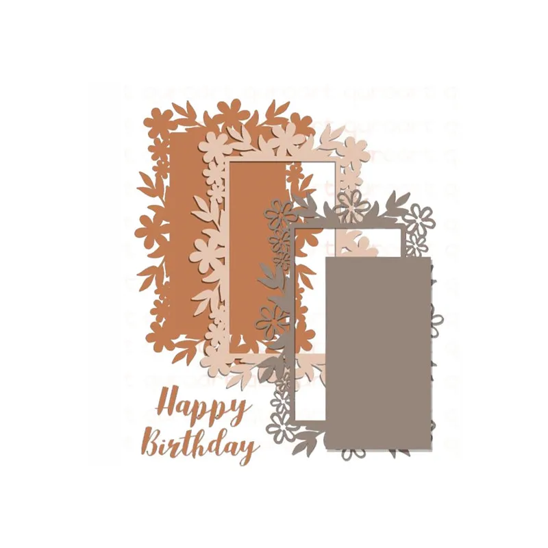 

Naifumodo Cuts Dies Lace Hollow Frame Crafts Metal Cutting for DIY Scrapbooking Card Album Embossing Die Cut New Template