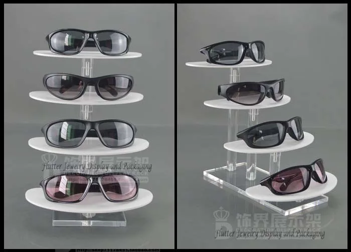 

Professional Acrylic Sunglasses Display Stand 4-Layer Eyeglasses Showing Rack Jewelry Holder Jewelry Showcase Shelf