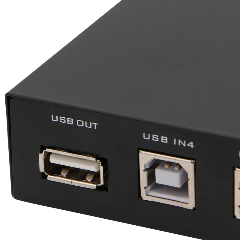 4 порта USB2.0 распределительное устройство переключатель адаптер Коробка для ПК Сканер Принтер