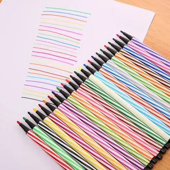 

24color/barrel drifting bottled watercolor pen Environmental protection can water washable kindergarten Baby students stationery