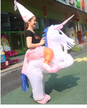 

Inflatable Unicorn Costume Anime Adult Christmas Funny Pants Halloween costumes for adult men women Unicorn Cosplay