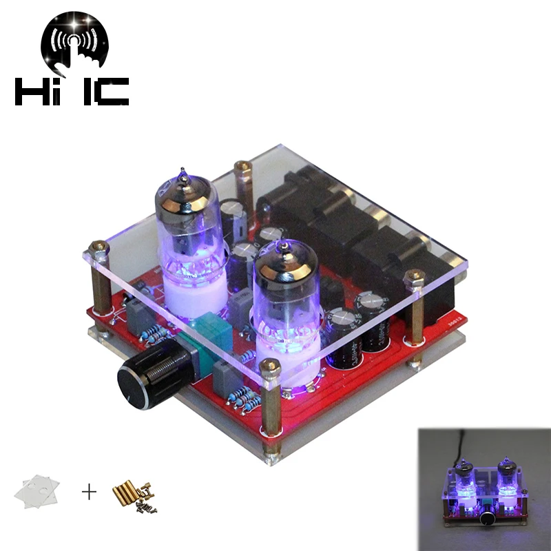 

A1 Bile Preamp Tube Amplifier Audio Board Preamp Bile Buffer 6J1 MINI HIFI Preamplifier AC 12V