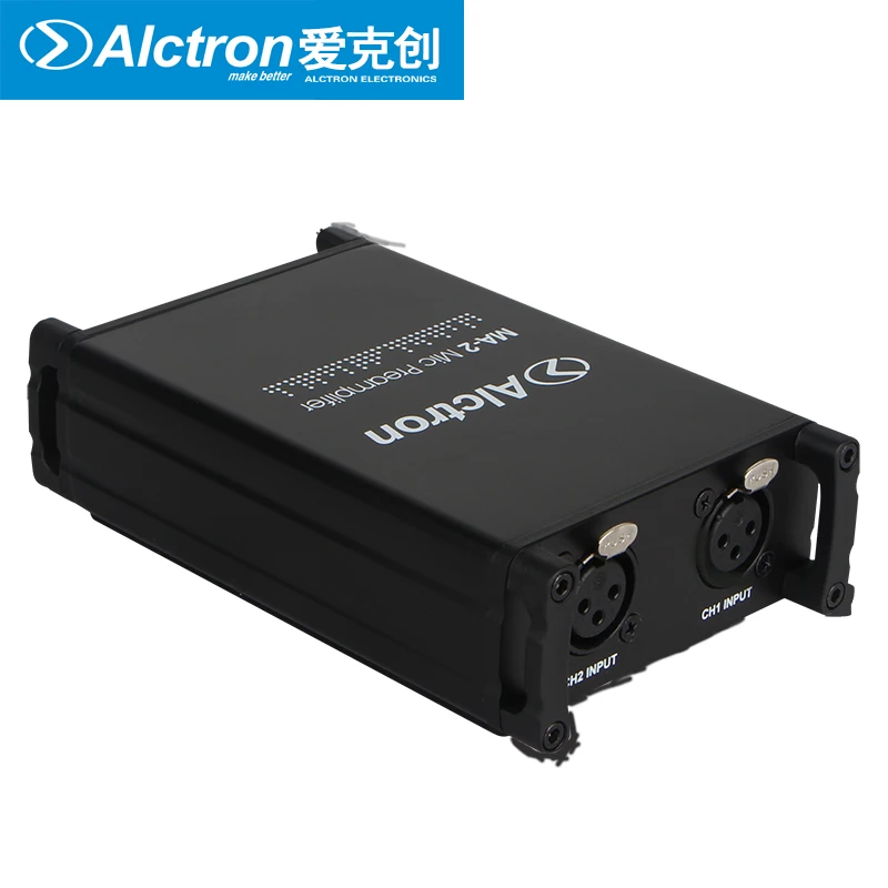 Профессиональный микрофонный предусилитель Alctron MA 2 двухканальный усилитель для