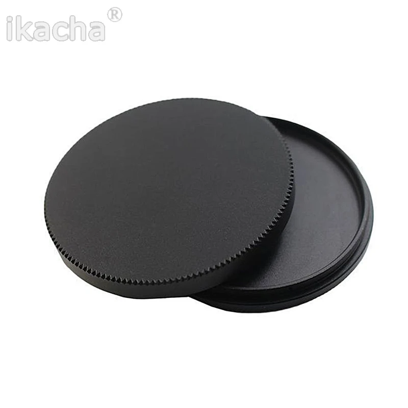 New Metal Screw In Lens Cap Filter Case Set 49mm 52mm 55mm 58mm 62mm 67mm 72mm