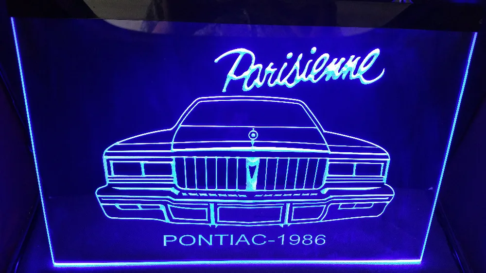 Pontiac 1986 Parisienne пиво NR Бар Паб Клуб светодиодный неоновый светильник знак для