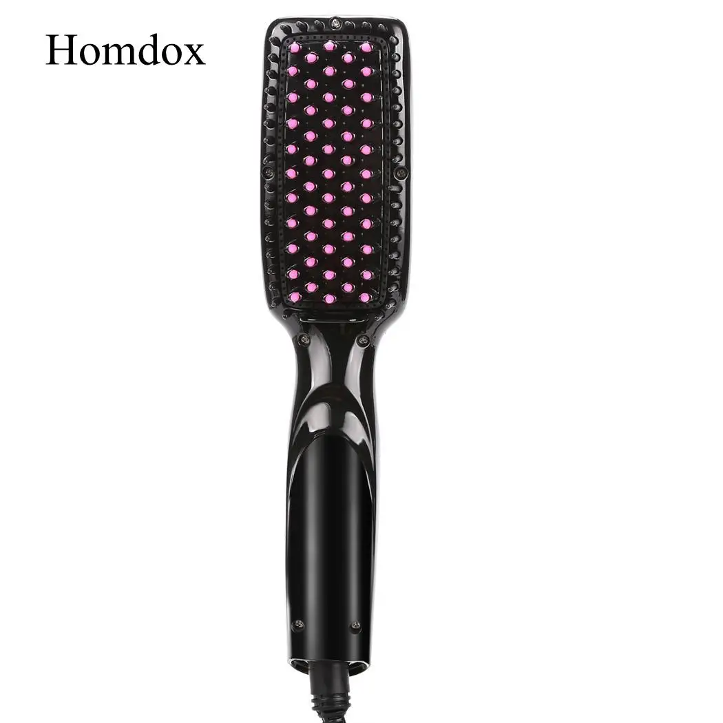 

Brush Smoothing Innovative Ion Hair Straightener Brush With Instant Heating Function Hair Brush