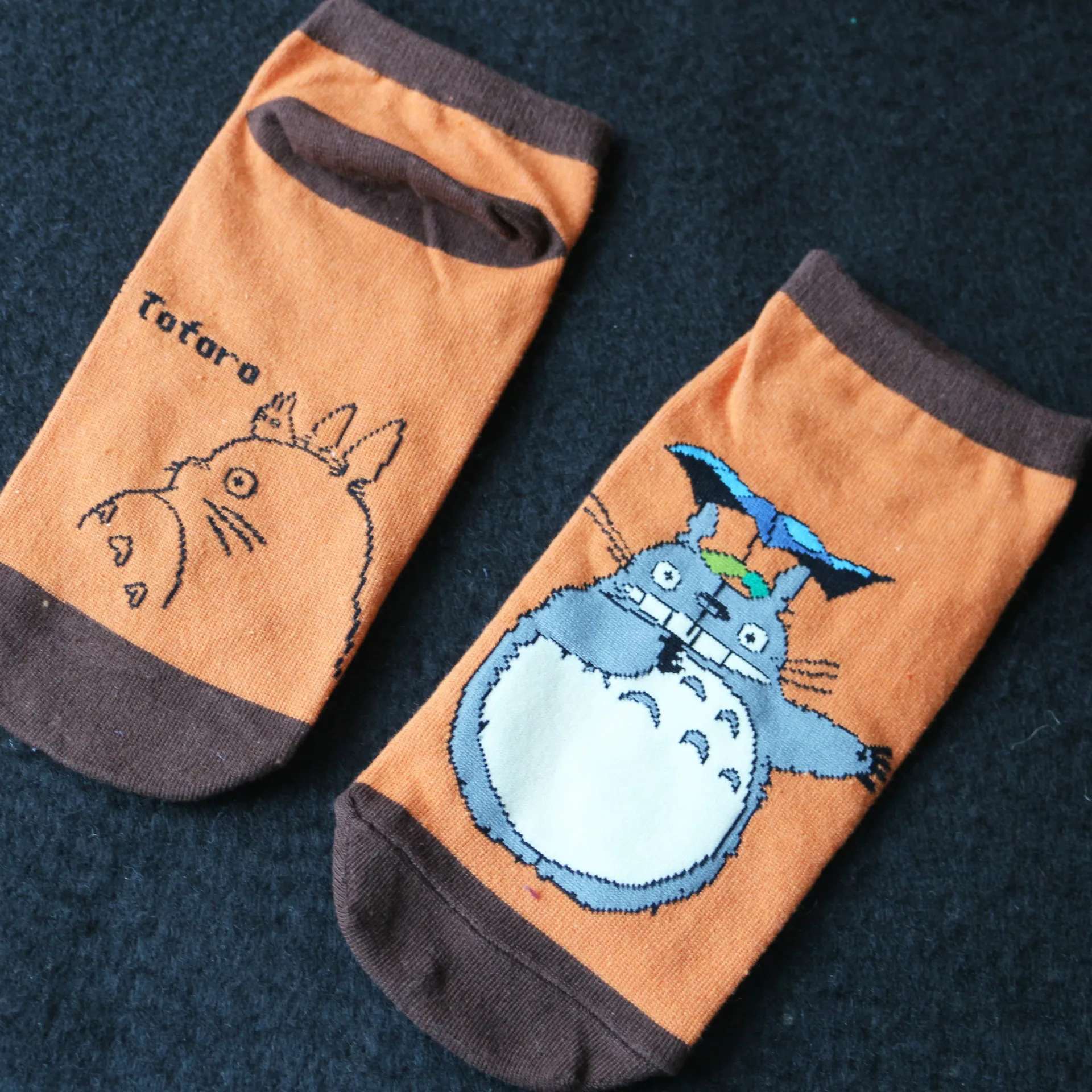 Мультфильм Аниме носок Тоторо Хаяо Миядзаки фильм женские хлопковые носки забавная новинка Повседневные Удобные модные популярные Calcetines - Цвет: 4