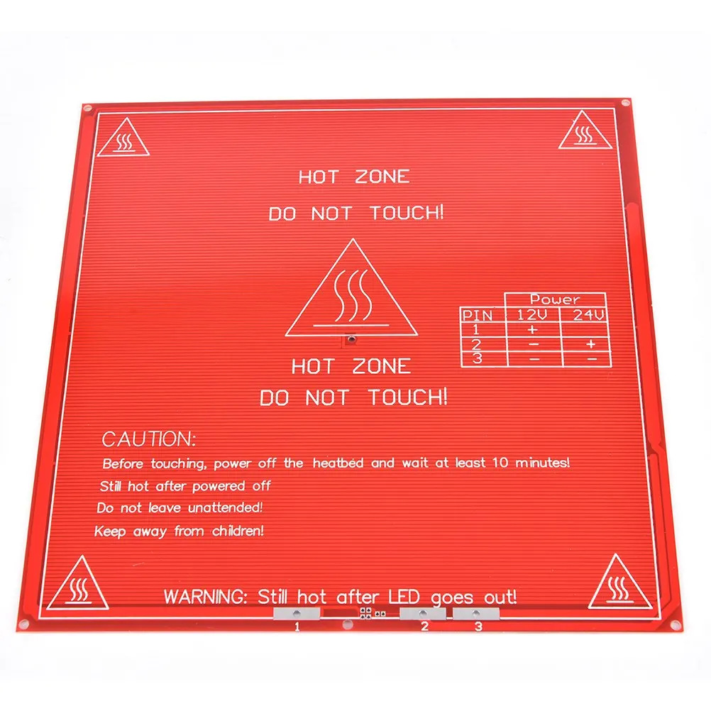 JETTING 3D принтер части PCB heatbed Mk2b 12 V/24 V Двойной источник питания 214x214mm Тепловая