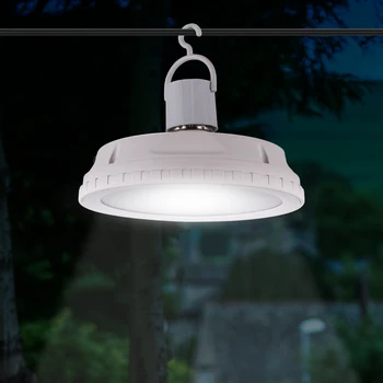 

Outdoor E27 LED Solar Emergency Light Waterproof Hanging Rechargeable Lamp AC 85-265V For Hiking Camping Tent Fishing