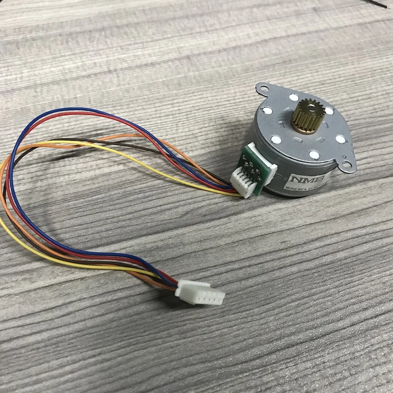 4 фазный шаговый двигатель Minebea Micro 35 мм с 5 проводами NMB 18 зубцами 7.5deg/шаг|Шаговый