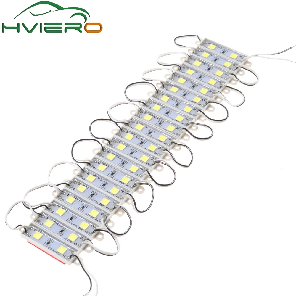 

20pcs 5050 5054 SMD 2leds Led Module 12V 0.5W IP65 Signs Logo Advertising Back White/Warm Light Blister Luminous Words
