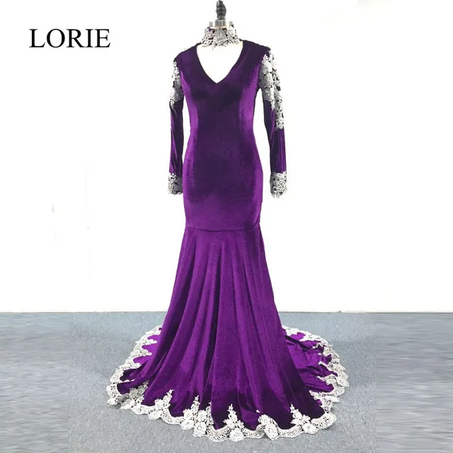purple and silver prom dresses