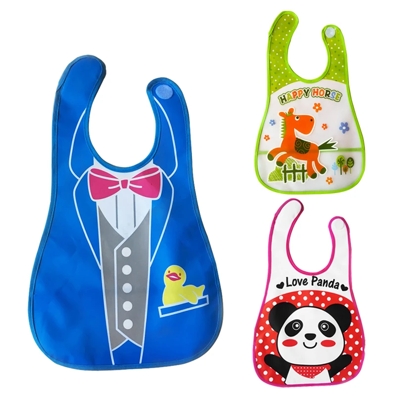 

SeckinDogan Cartoon Baby Bibs Waterproof Newborn Bandanas Feeding for Baby Burp Cloths Girl Boy Saliva Towel Printing Apron Bib