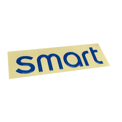 3D умный логотип, наклейка на хвост, стильный стикер с буквенным принтом, стильная наклейка на этикетку, автомобильная пленка, декоративные аксессуары для Smart 453 - Название цвета: Blue
