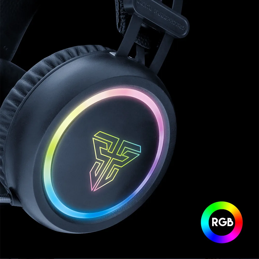Virtual 7.1 Channel Surround Sound Gaming Headset Stereo LED Headphones with Mic Jun13