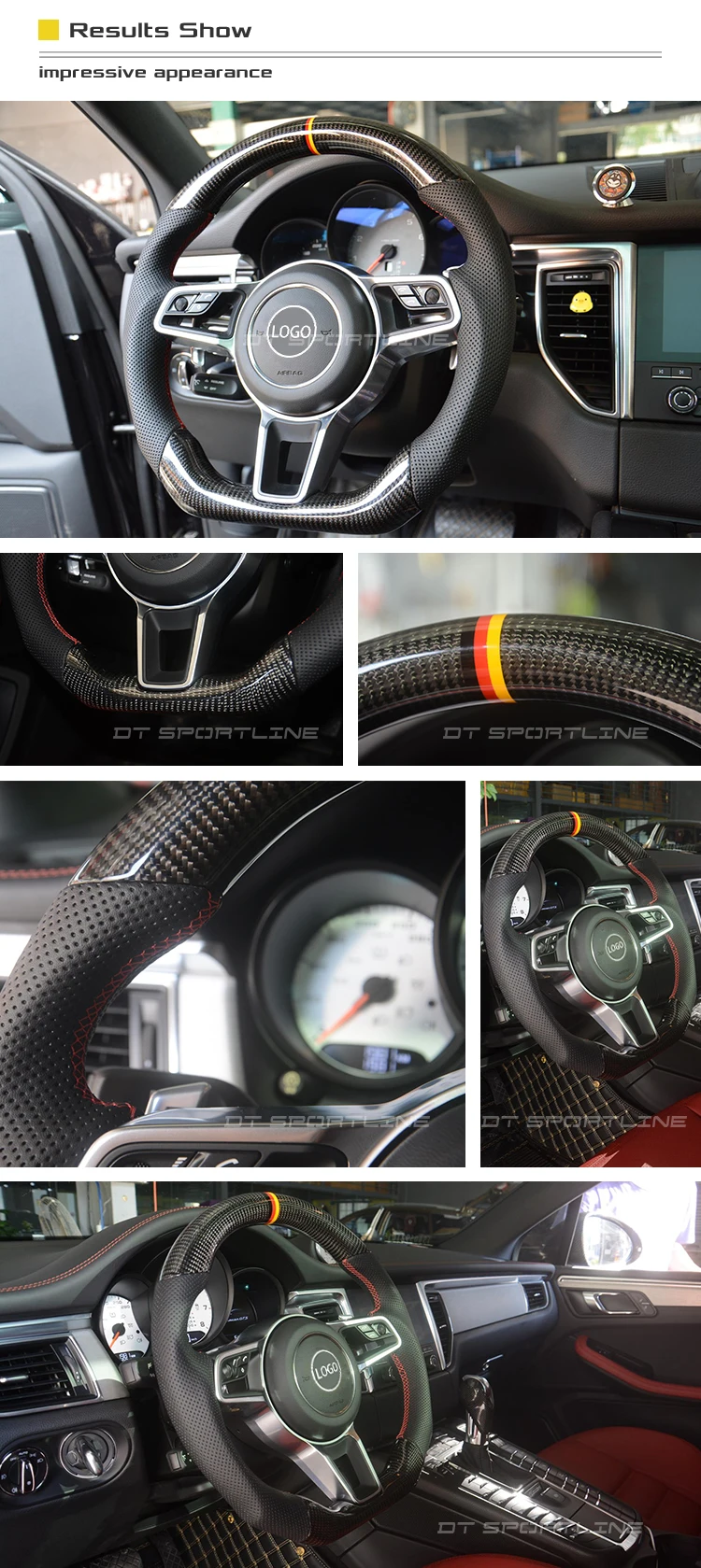 Настоящее углеродное волокно руль Замена+ автомобильные аксессуары для Porsche Для Macan718 для Cayenne 957 для Panamera 970 911