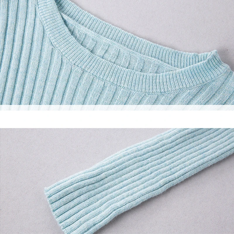 Women Pullovers Sweaters O-Neck Slim Bottoming Ladies Knitted Sweater 2018 Fashion High Elastic Female Jumper Shirts Female Tops