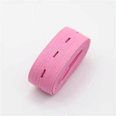 Эластичные ленты 20 мм Разноцветные регулируемые плоские с отверстием поясная лента DIY ремесло поставка для ребенка беременных Одежда Аксессуары 5 м - Цвет: Pink