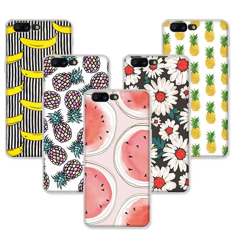 One plus 5 Cases Fruit Painted Banana Minions TPU One plus 5 OnePlus 5 Case Cover funda One Plus Five 1+5 1 Plus 5 a5000 5.5