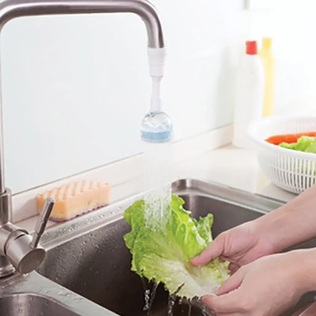 

Plastic Faucet Splash Regulator Water-saving Shower Bath Filter Devices 360°Rotation Anti-splash Nozzle for Kitchen
