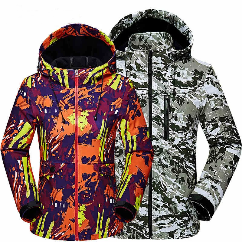 

Outdoor Jacket Women Men Water Resistant Climbing Camping Hiking Coat Female male Windbreaker Softshell Trekking Fishing Jacket