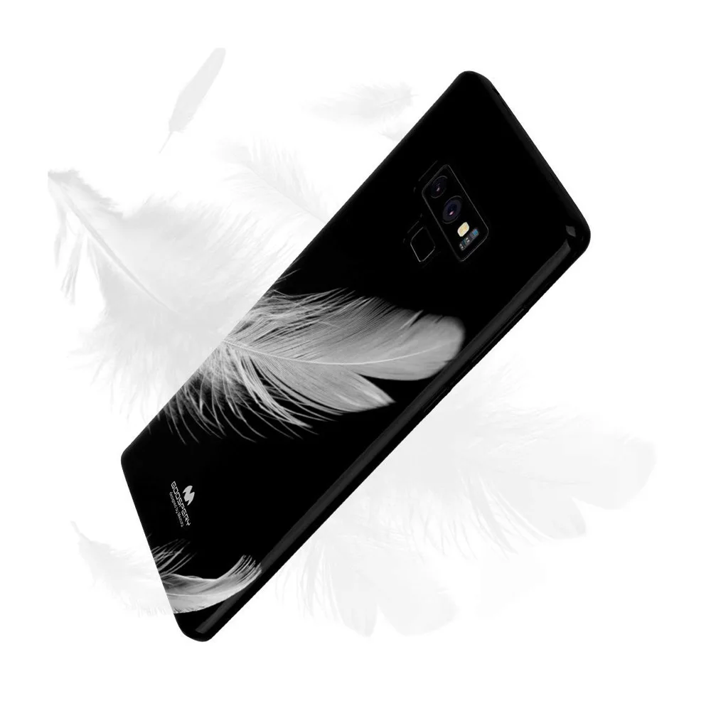 Оригинальный чехол бампер Mercury Goospery Pearl Jelly из мягкого ТПУ геля для Samsung Galaxy Note