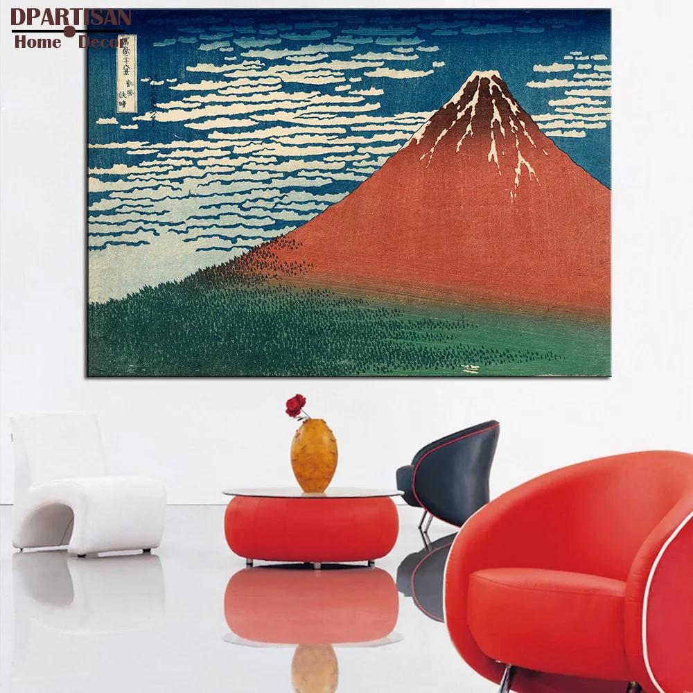 

DPARTISAN Katsushika Hokusai Red Fuji from the series Thirty six art Prints No frame wall painting wall picture living room art