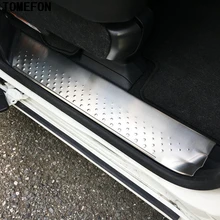 Plaque de porte en acier inoxydable 4 pièces | Pour Toyota Sienta 2015 2016 2017 GE (NHP170) pédale de bienvenue