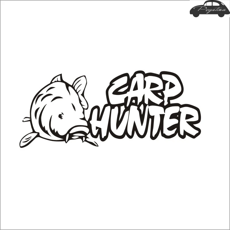 Fishing Sticker Carp Car Fish Decal Angling Hooks Posters Vinyl Wall Decals Hunter Parede Decor Mural Sticker